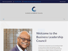 Tablet Screenshot of businessleadershipcouncil.org